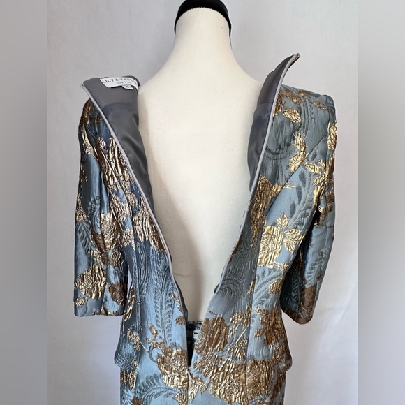 Lily & Taylor New York Couture LUXURY DESIGNER 2pc Women’s Suit Size 6 - Picture 6 of 17